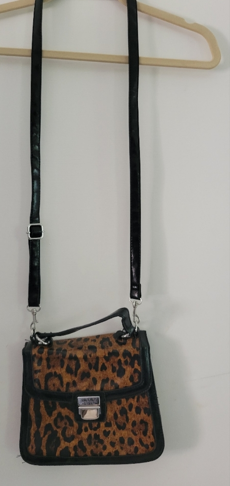 Nicole Miller leopard crossbody
